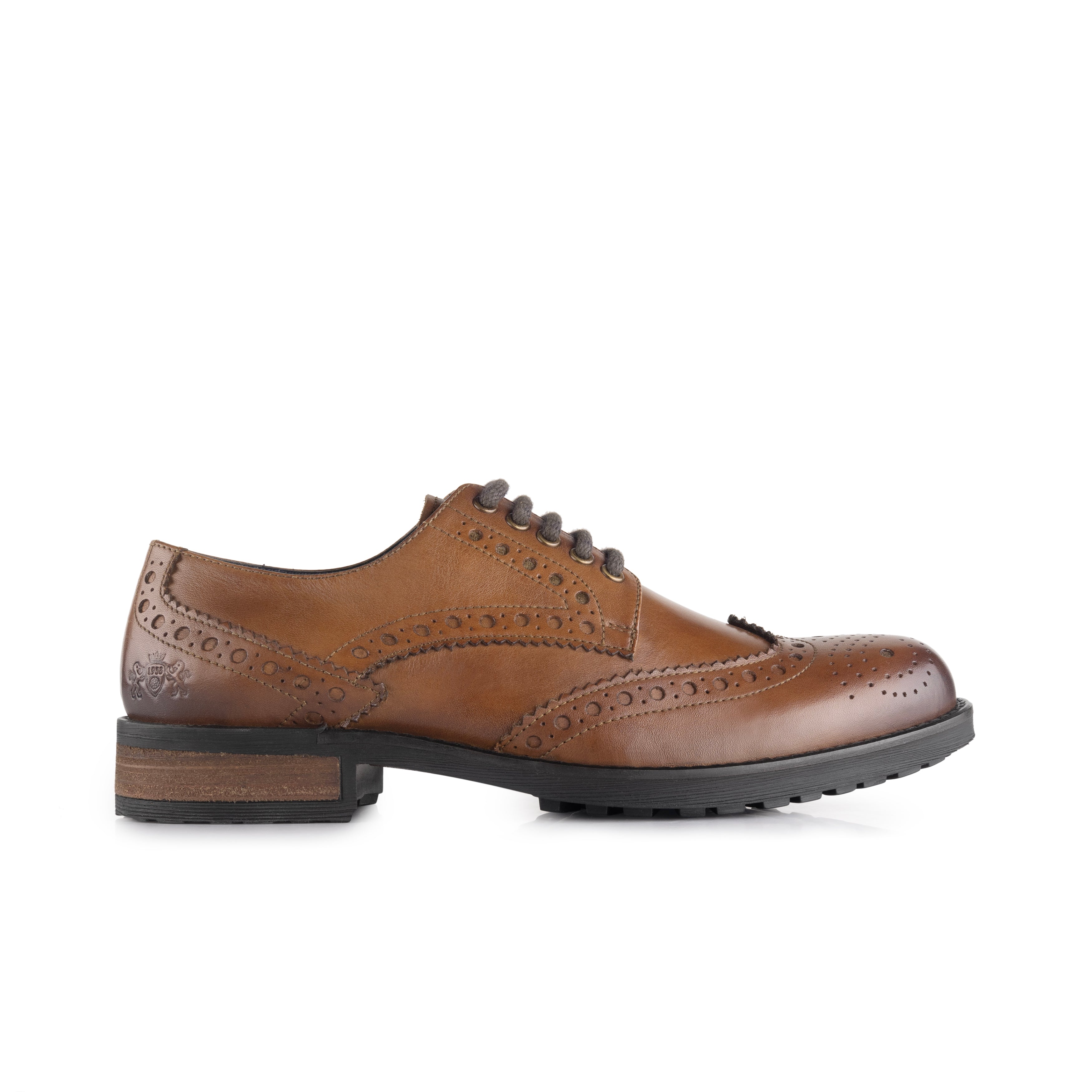 Appleby Men's Tan Commando Sole Brogues – Durable and Stylish