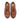 Overhead view of Barton men's tan brogue shoes showing the lace-up fastening, decorative perforations and classic leather finish.