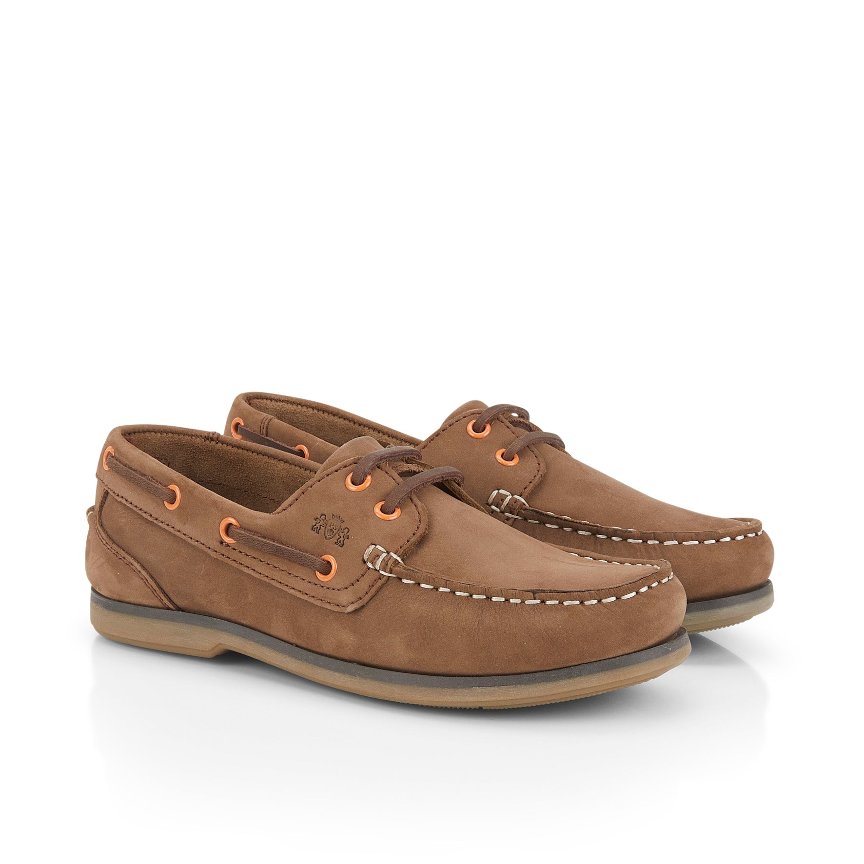 Shop Pippa Ladies' Boat Shoes: Navy Brown – Catesby England