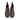Close-up of the premium waxy brown leather used in Katie Kids Dealer Chelsea Boots