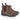 Side view of Katherine Women's Chelsea Dealer Boots featuring premium brown leather with purple elastic side panels