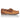 Side view of Poppy Nubuck Leather Boat Shoes in Chocolate Brown