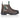Side view of Samuel Kids Dealer Boots featuring premium waxy brown leather with camo elastic side panels