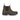 Side view of Samuel Kids Dealer Boots featuring premium waxy brown leather with elastic side panels