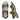 Side profile of Mandy women’s leather sandals in olive