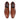 Top view of McFarland tan leather brogue shoes showing the classic upper and brogue detailing.
